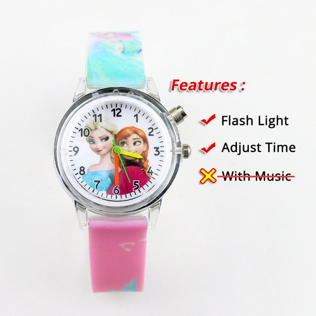 Colorful Flash Light Spiderman Kids Watches - Shopeasywear