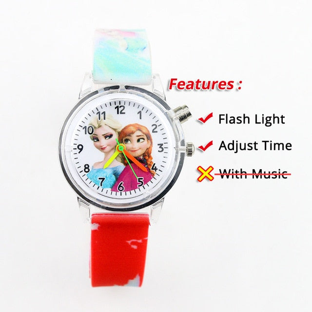 Colorful Flash Light Spiderman Kids Watches - Shopeasywear