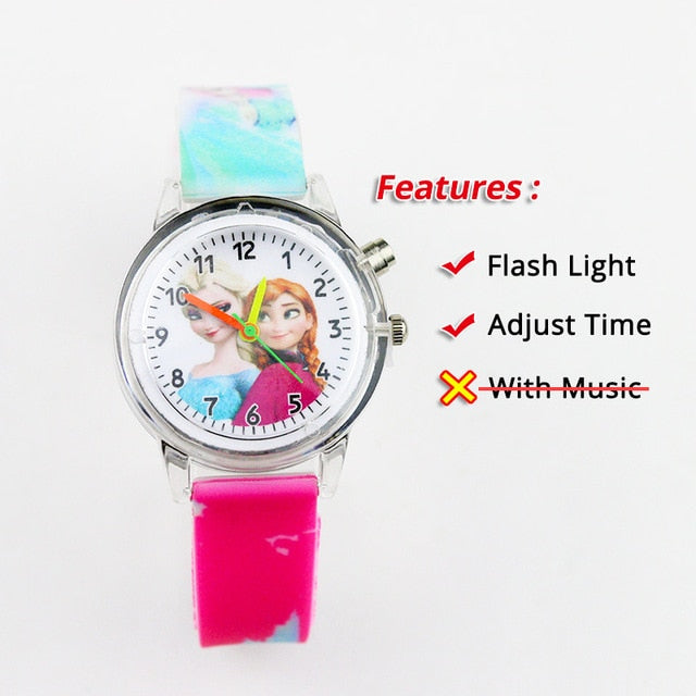 Colorful Flash Light Spiderman Kids Watches - Shopeasywear