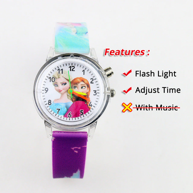Colorful Flash Light Spiderman Kids Watches - Shopeasywear