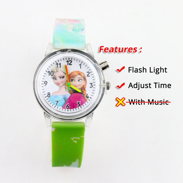 Colorful Flash Light Spiderman Kids Watches - Shopeasywear