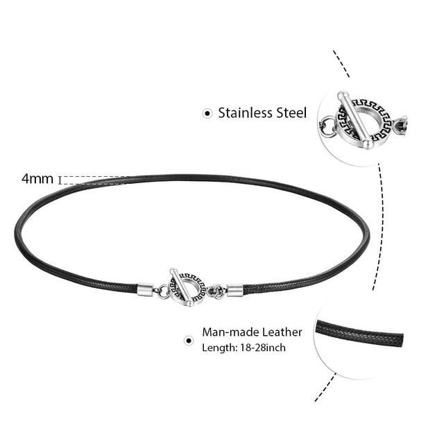 Man-made Leather Necklaces for Men - Shopeasywear