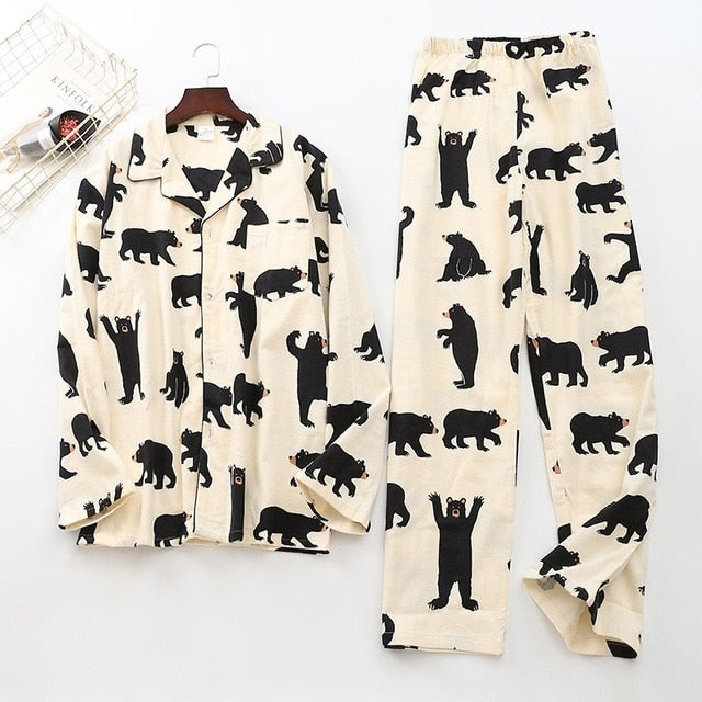 100% Cotton Deer Pajamas Sets - Jeglow store