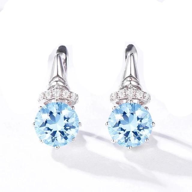 Gemstone Clip Earrings for Women - Shopeasywear