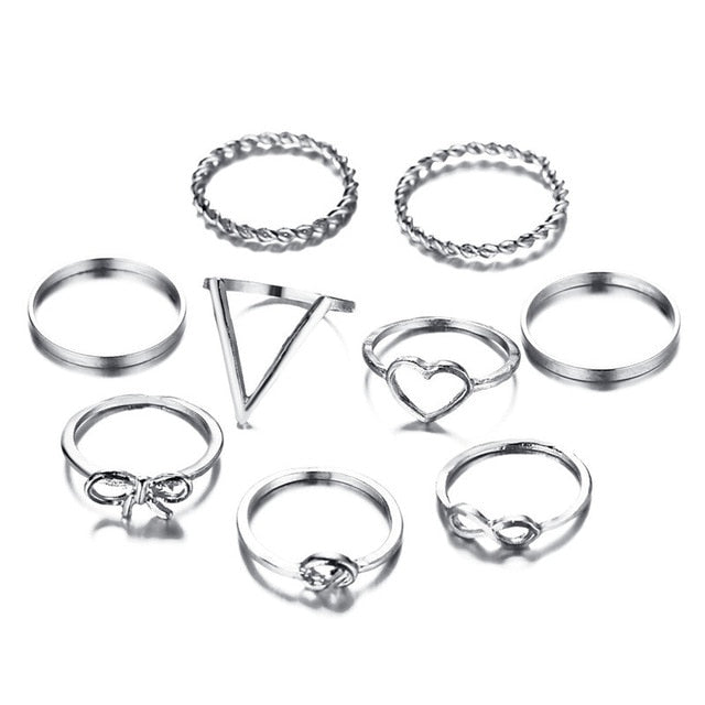 30pcs/set Gold Ring Set