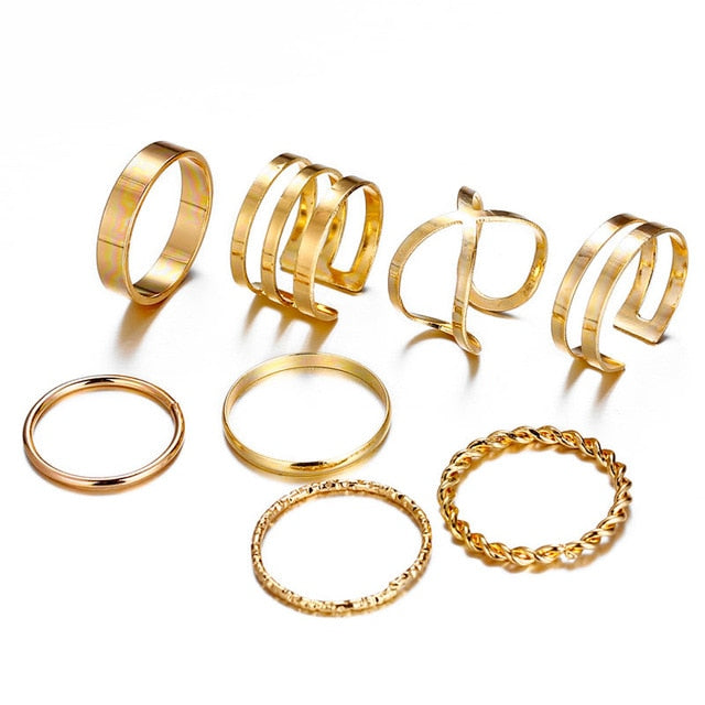 30pcs/set Gold Ring Set