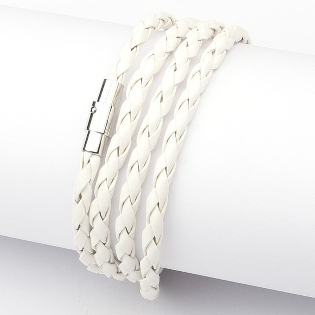 Personalized Color Nylon Magnet Clasp Dating Men's and Women's ID Bracelets Banquet Daily Bracelet - Shopeasywear