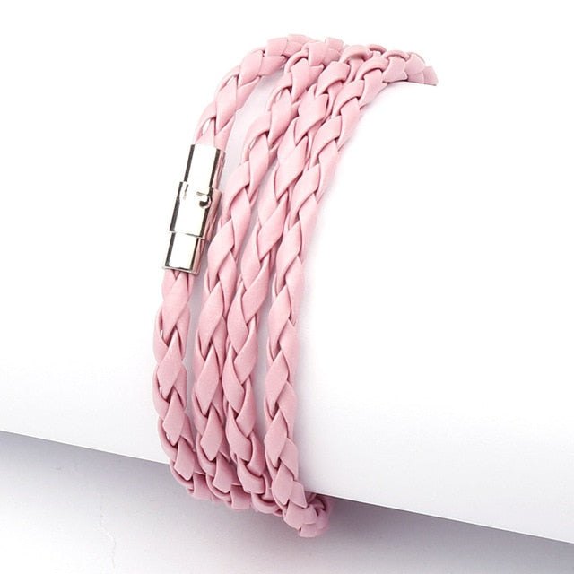 Personalized Color Nylon Magnet Clasp Dating Men's and Women's ID Bracelets Banquet Daily Bracelet - Shopeasywear