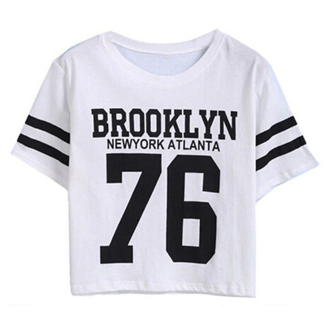Fashion Crop Top T-shirt for Women