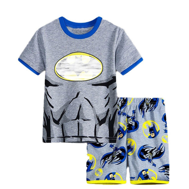 2020 New Kids Boys Girls Short Sleeve Pajamas