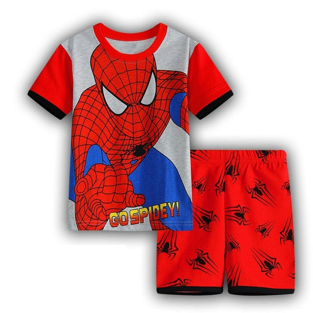 2020 New Kids Boys Girls Short Sleeve Pajamas