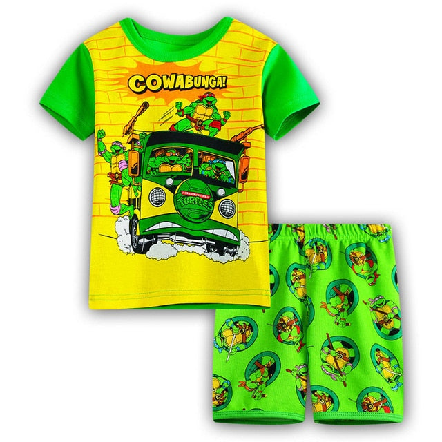 2020 New Kids Boys Girls Short Sleeve Pajamas