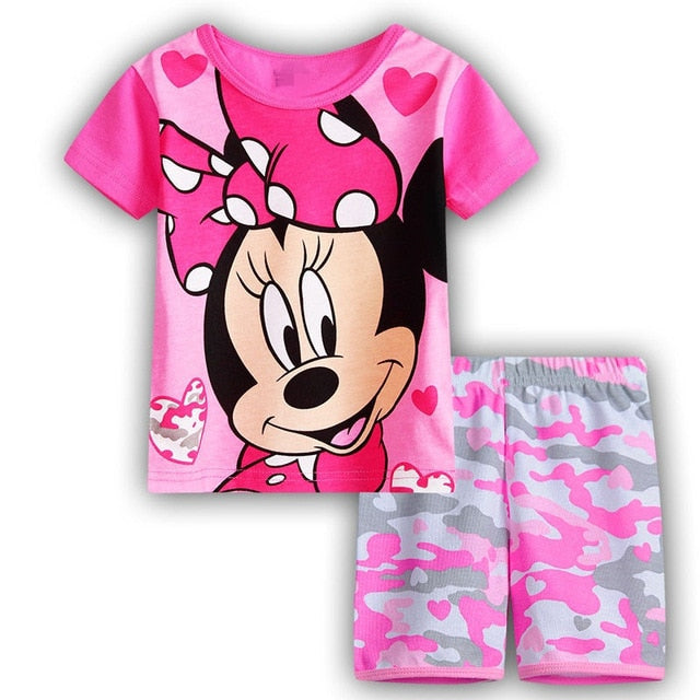 2020 New Kids Boys Girls Short Sleeve Pajamas