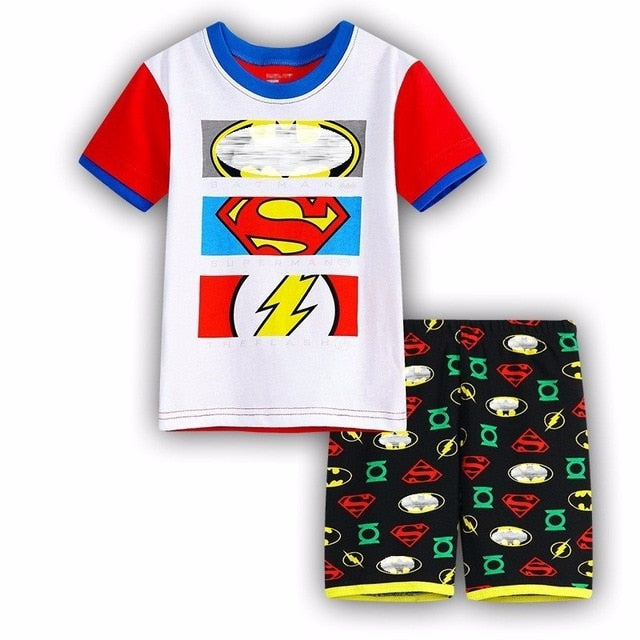 2020 New Kids Boys Girls Short Sleeve Pajamas