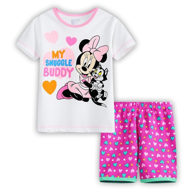 2020 New Kids Boys Girls Short Sleeve Pajamas