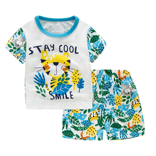 Children Excavator Pajamas For Boys