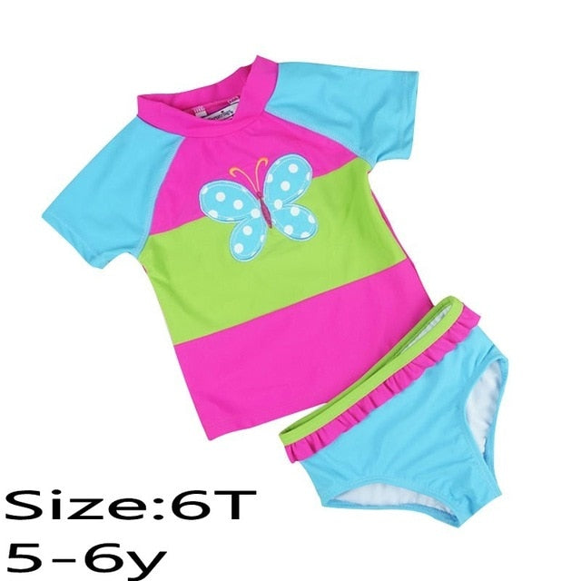 Baby Girls Crab Pink Dot Swimsuit