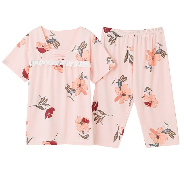 Large Size M-4XL Women Pajamas Sets