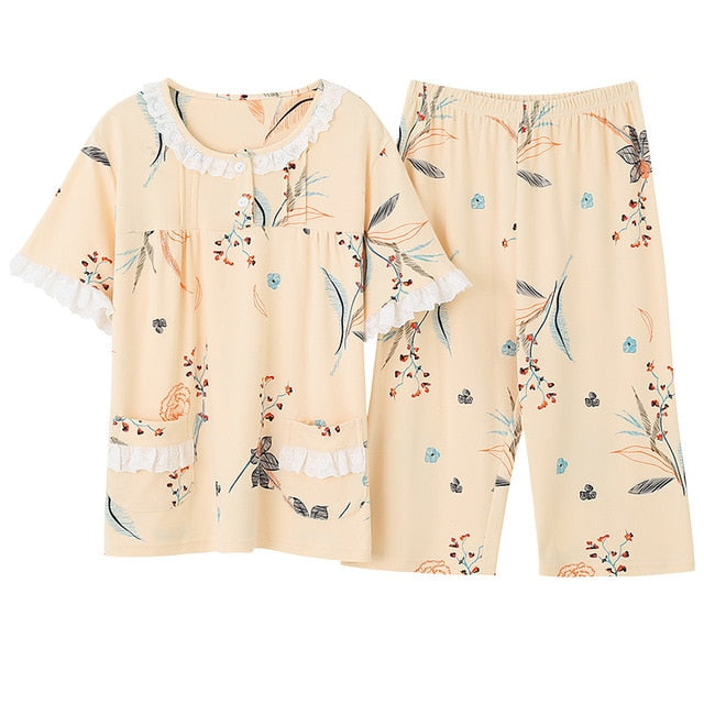 Large Size M-4XL Women Pajamas Sets