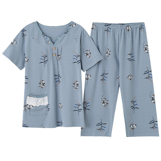 Large Size M-4XL Women Pajamas Sets