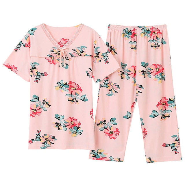 Large Size M-4XL Women Pajamas Sets