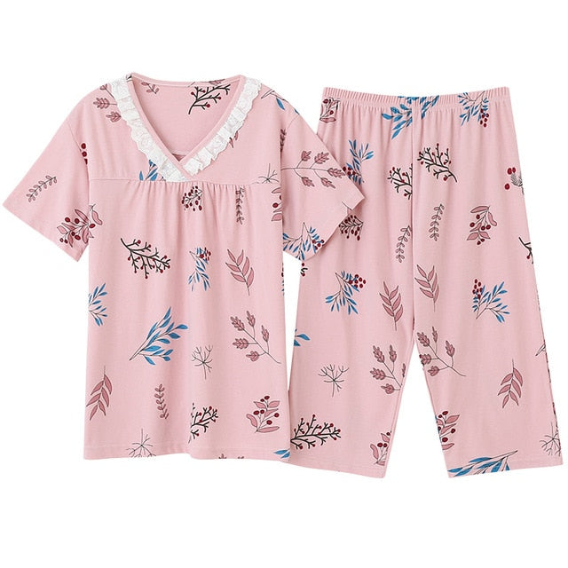 Large Size M-4XL Women Pajamas Sets