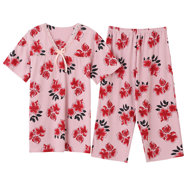 Large Size M-4XL Women Pajamas Sets