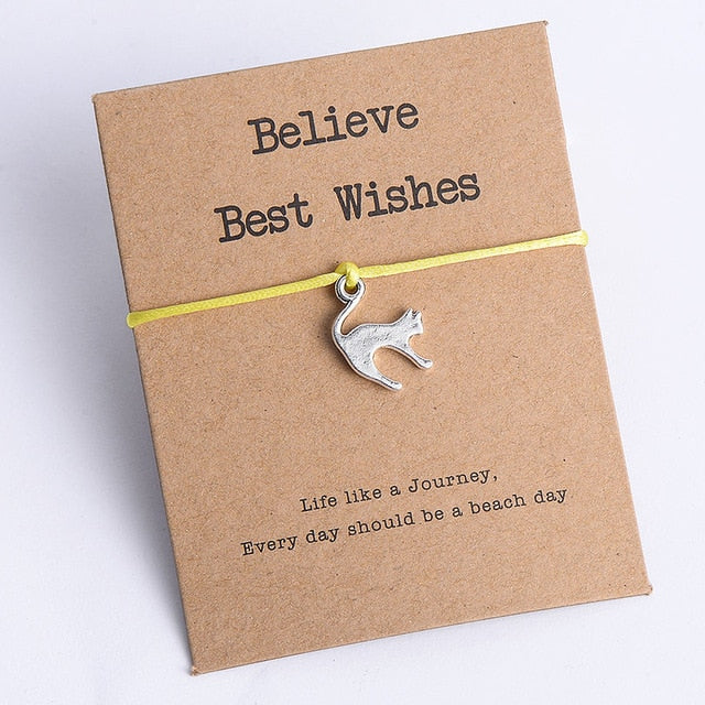 Animal Cat Charm Bracelet for Men Women Kids - Shopeasywear