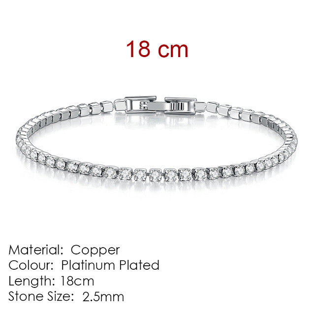 ZHOUYANG Bracelet For Women Luxury Style 4 Color 4 Claws Mosaic Cubic Zirconia Silver Color Fashion Jewelry Gift H095 - Shopeasywear