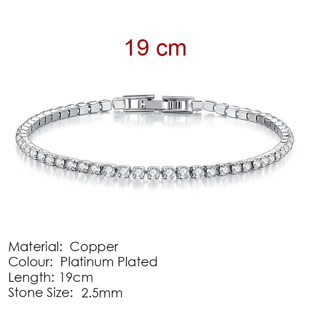 ZHOUYANG Bracelet For Women Luxury Style 4 Color 4 Claws Mosaic Cubic Zirconia Silver Color Fashion Jewelry Gift H095 - Shopeasywear