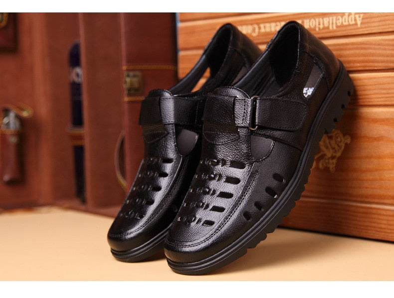 Genuine Leather Men Casual Shoes
