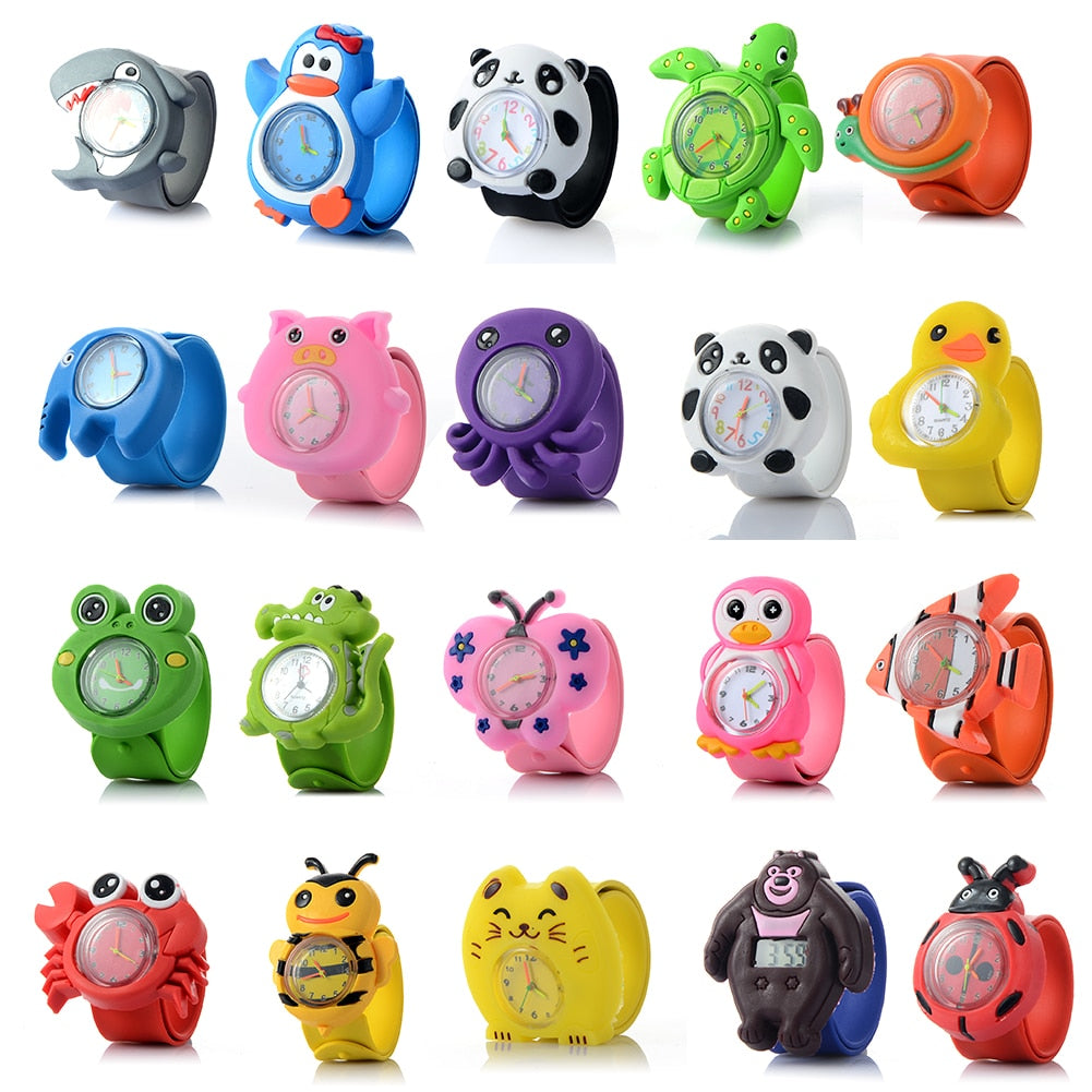 New 3D Cartoon Watch 16 Kinds Of Animal Children'S Watch Baby Kid Quartz Wrist Watches For Girls Boys More Intimate Gift - Shopeasywear