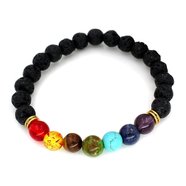 Natural Lava Stone Beaded Bracelet - Shopeasywear