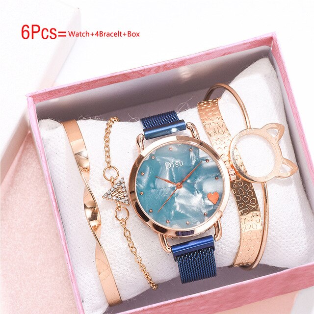 Luxury & Bracelet Set Gift Watch - Shopeasywear