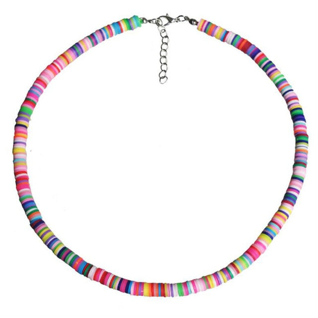20 Colors Polymer Clay Necklace