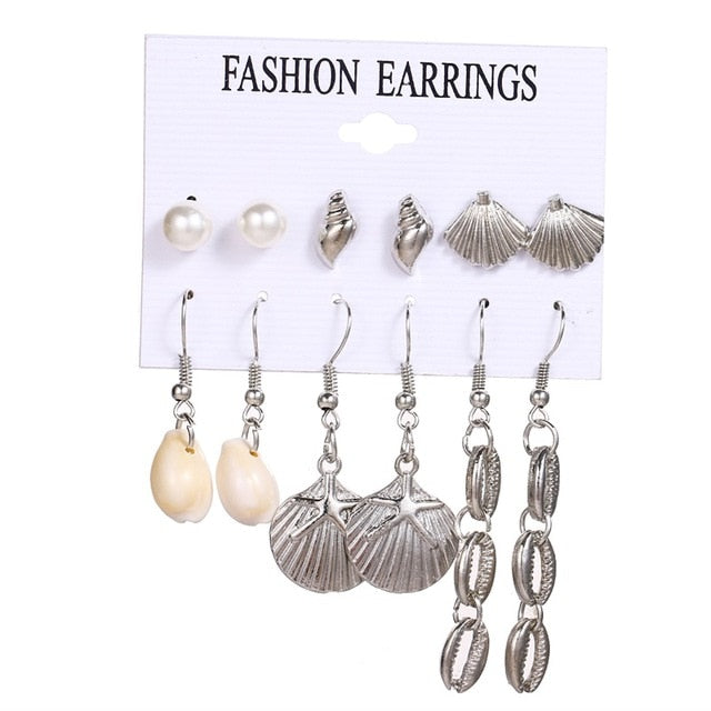 Fashion elegant pearl long earrings - Shopeasywear