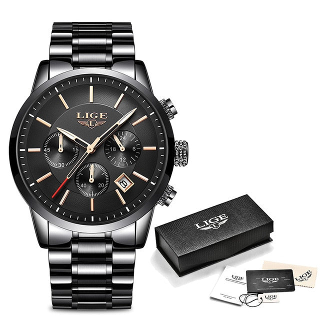 Full Steel Analog Quartz Watch - Shopeasywear