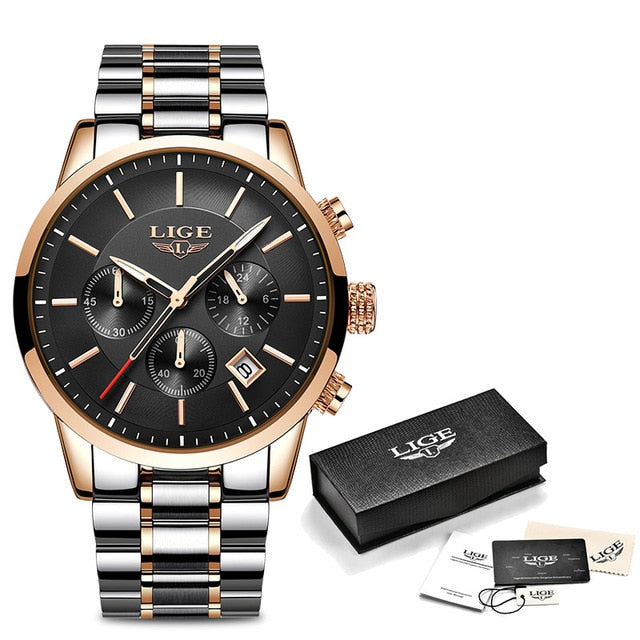 Full Steel Analog Quartz Watch - Shopeasywear