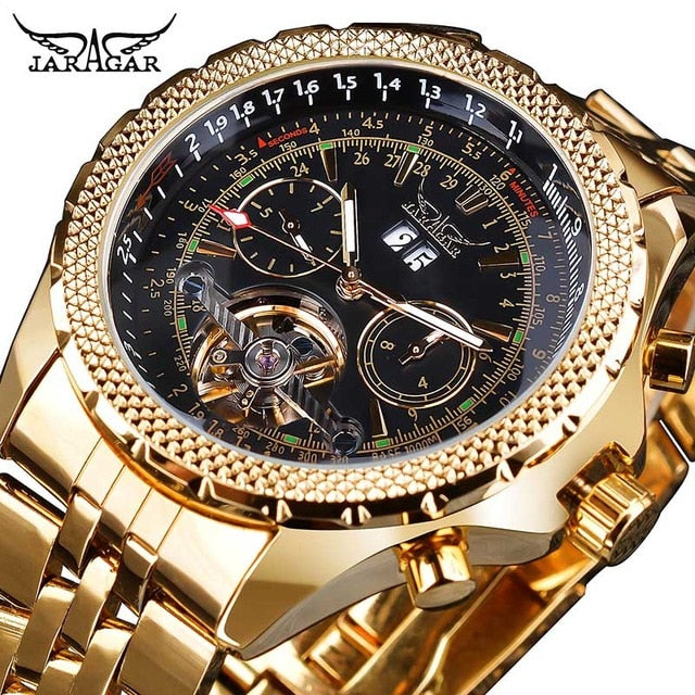 Flying Series Golden Mens Watch - Shopeasywear