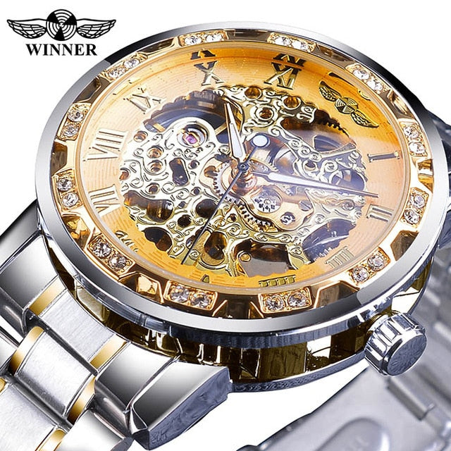 Flying Series Golden Mens Watch - Shopeasywear