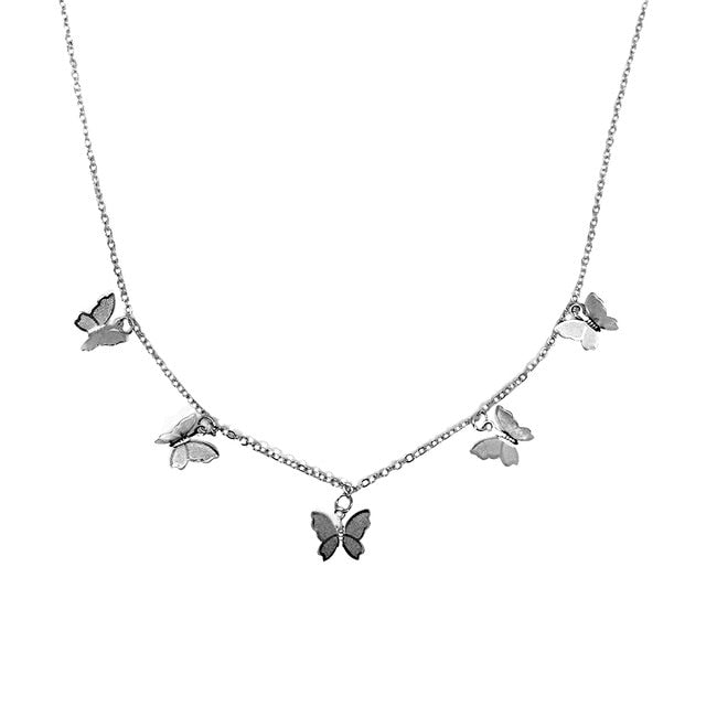 Butterfly Choker Necklace For Women