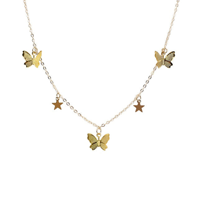 Butterfly Choker Necklace For Women