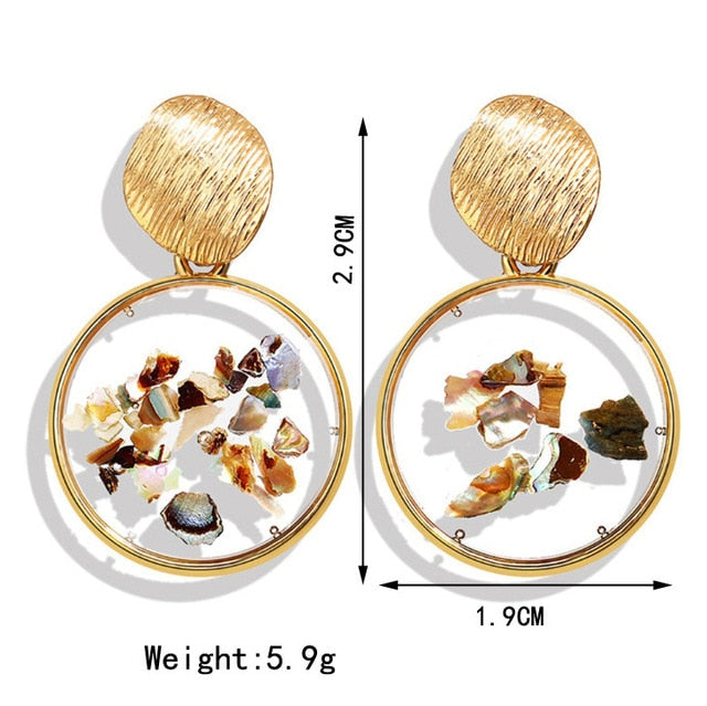 Acrylic Acetate Drop Earrings - Shopeasywear