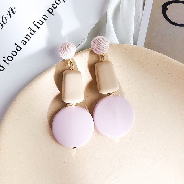 Acrylic Acetate Drop Earrings - Shopeasywear