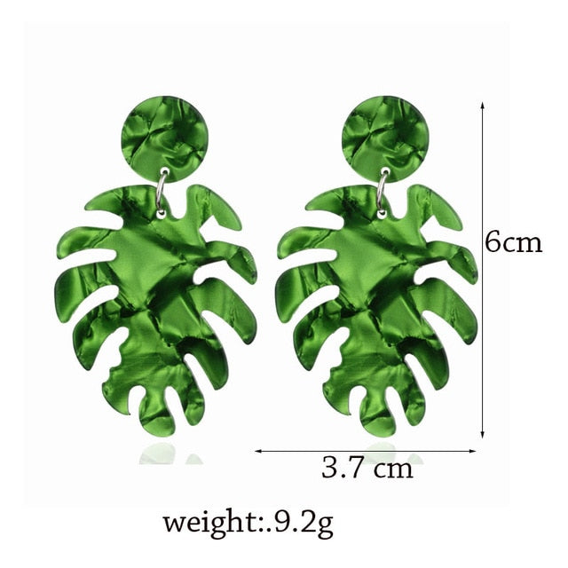 Acrylic Acetate Drop Earrings - Shopeasywear