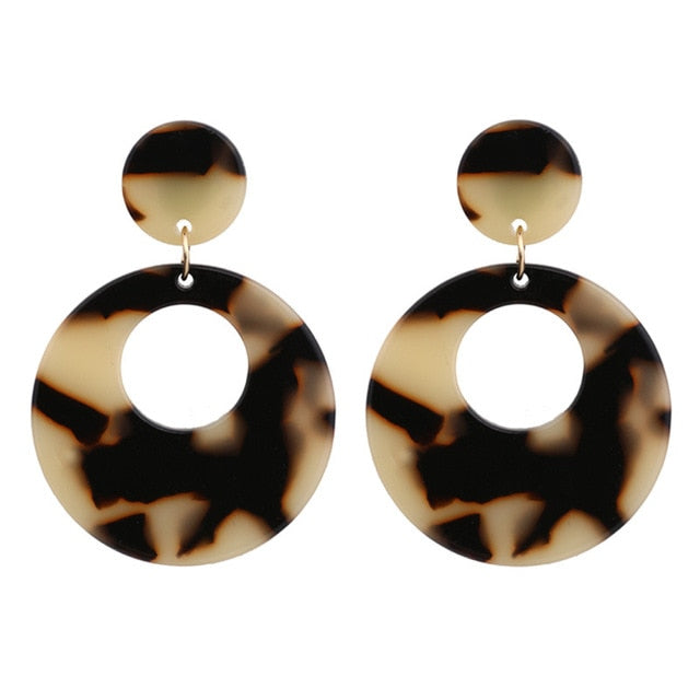 Acrylic Acetate Drop Earrings - Shopeasywear