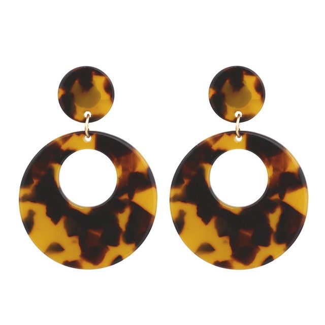 Acrylic Acetate Drop Earrings - Shopeasywear
