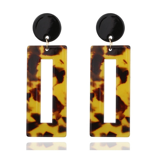 Acrylic Acetate Drop Earrings - Shopeasywear