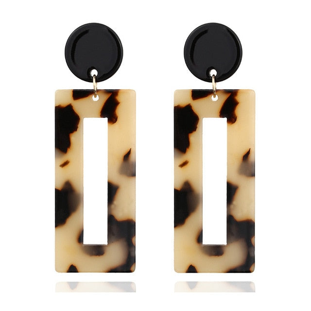 Acrylic Acetate Drop Earrings - Shopeasywear