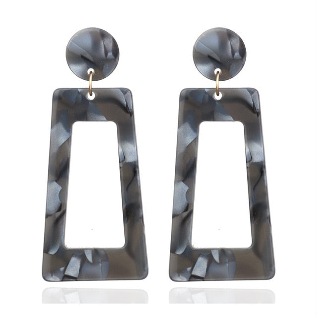 Acrylic Acetate Drop Earrings - Shopeasywear